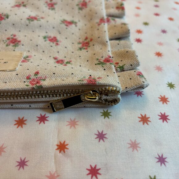 Sézane Canvas Makeup Bag Pouch, Ditsy Flower Print 🌷 - Picture 6 of 6